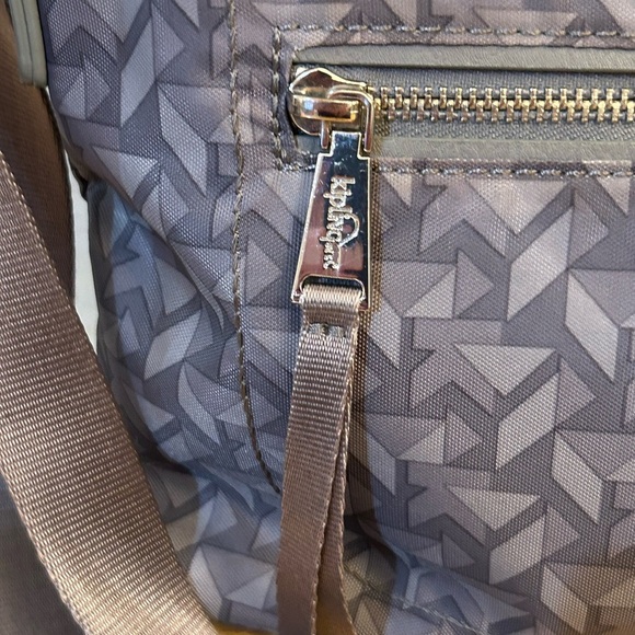 Kipling Sadie Hobo Gray Geometric Shoulder Bag - Picture 4 of 16